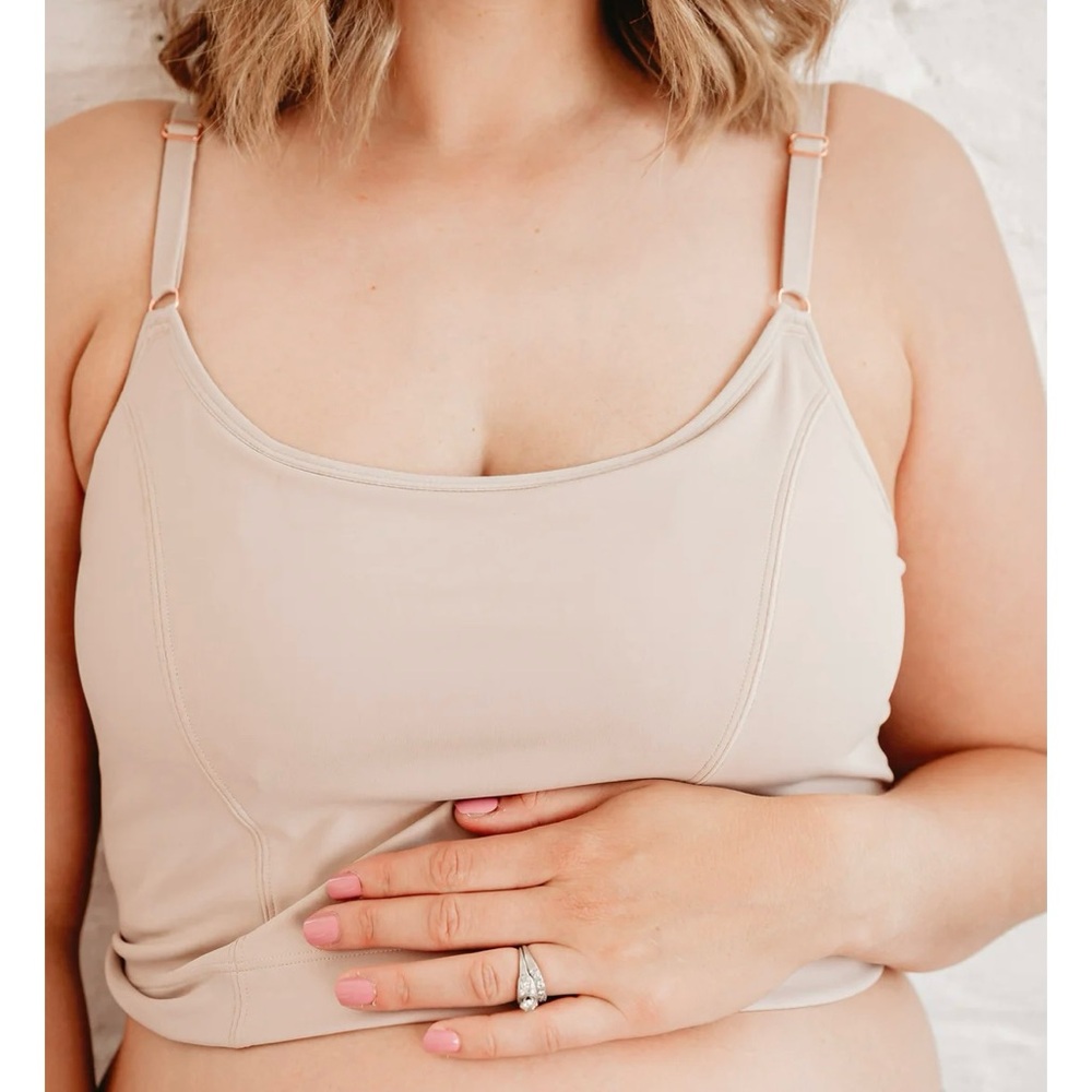 Tan Davin & Adley Amelia pumping and nursing cami/bra